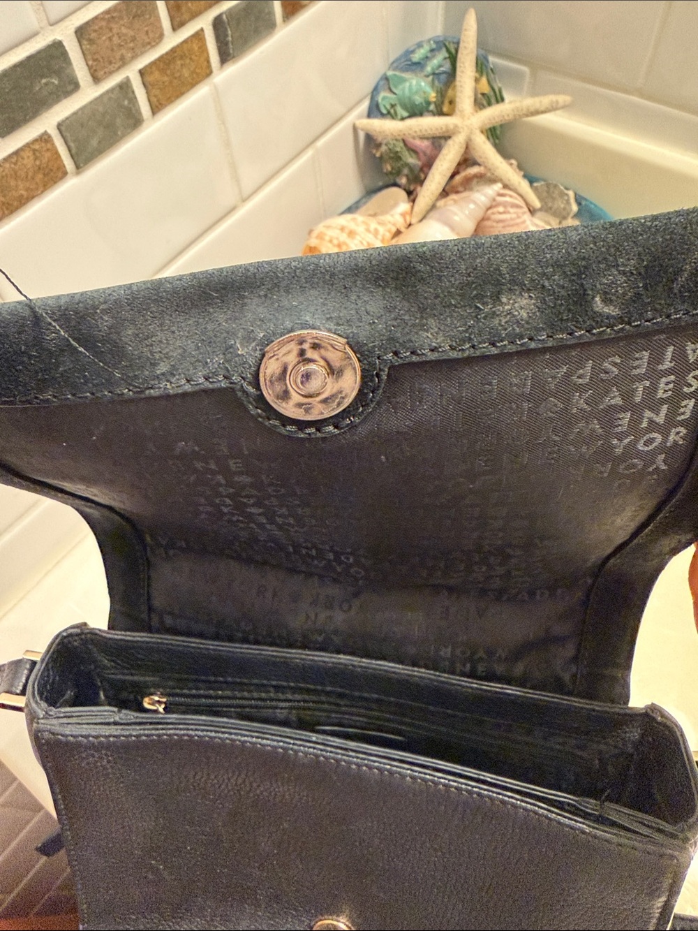 kate spade Black Suede & Leather Crossbody Bag - Picture 4 of 10